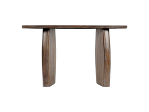 Wooden Console Table – Multi-Functional Design with Natural Finish (135 cm)