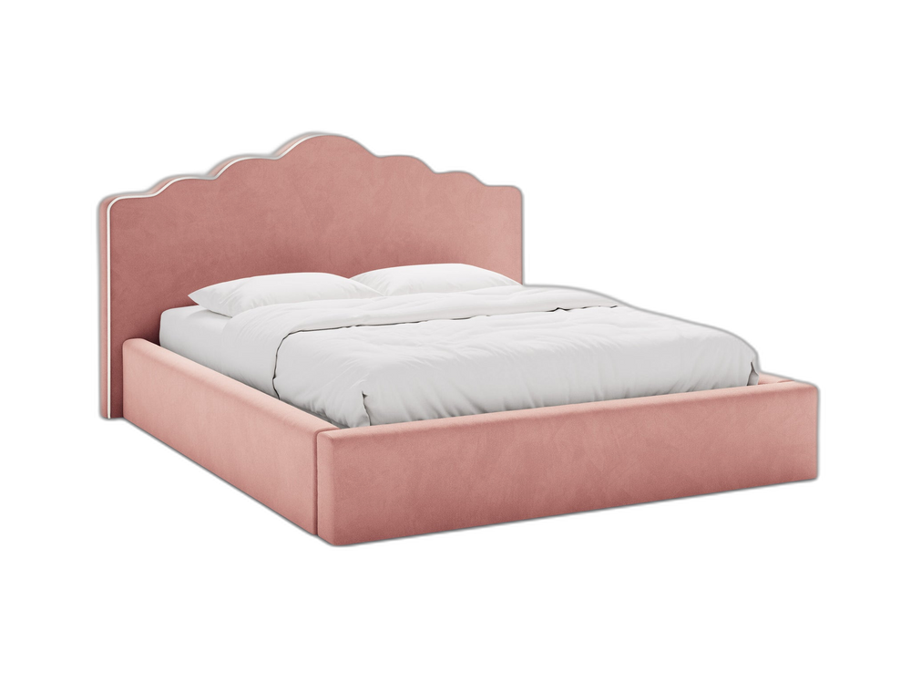 Upholstered Bed Frame with High Headboard & Storage