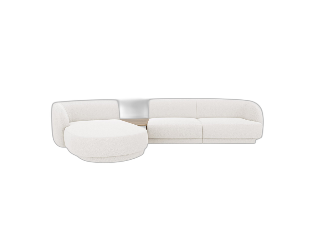 Modular Corner Sofa with Built-In Table & Modern Design W303