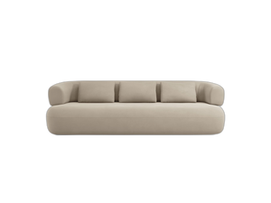 Large 4-Seater Sofa with Rounded Design & Deep Seating W226