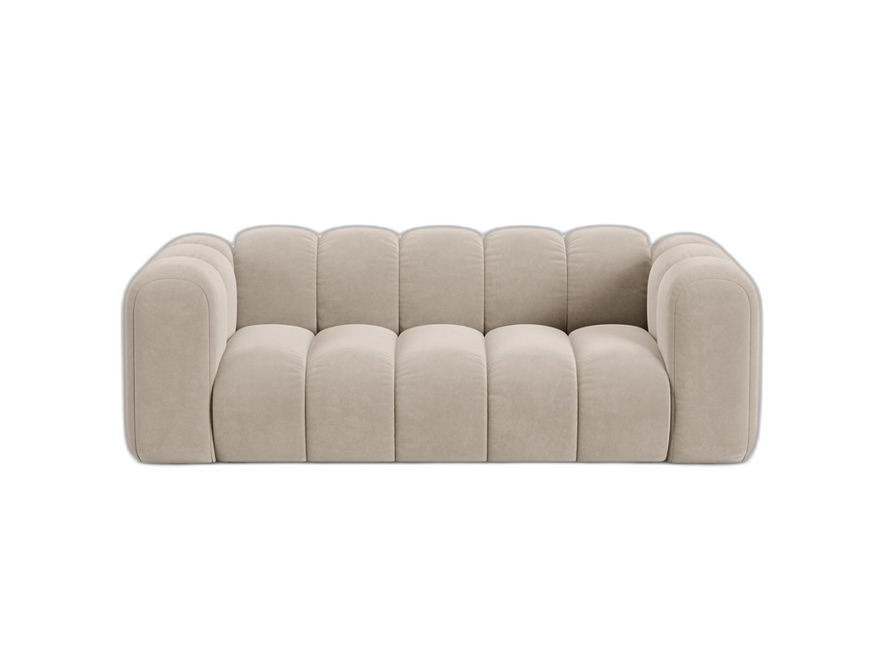 Modern 2-Seater Sofa with Curved Design & Soft Comfort W200