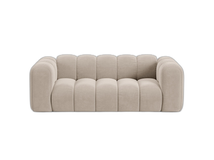 Modern 2-Seater Sofa with Curved Design & Soft Comfort W200