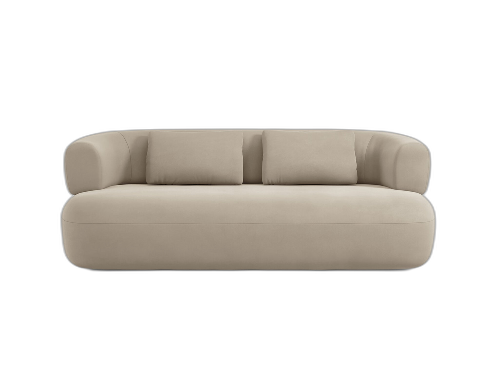Compact 2-Seater Sofa with Curved Design & Soft Comfort W178