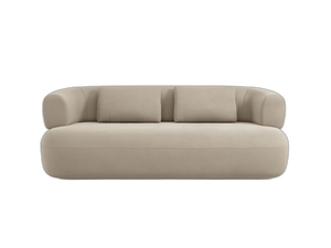 Compact 2-Seater Sofa with Curved Design & Soft Comfort W178