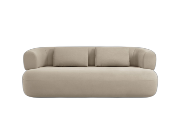 Compact 2-Seater Sofa with Curved Design & Soft Comfort W178