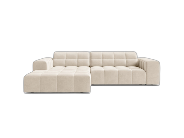 Modern Corner Sofa with Deep Seating & Tufted Design W234