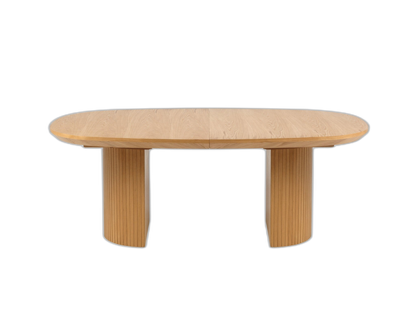 Extendable Dining Table with Rounded Design & Large Capacity