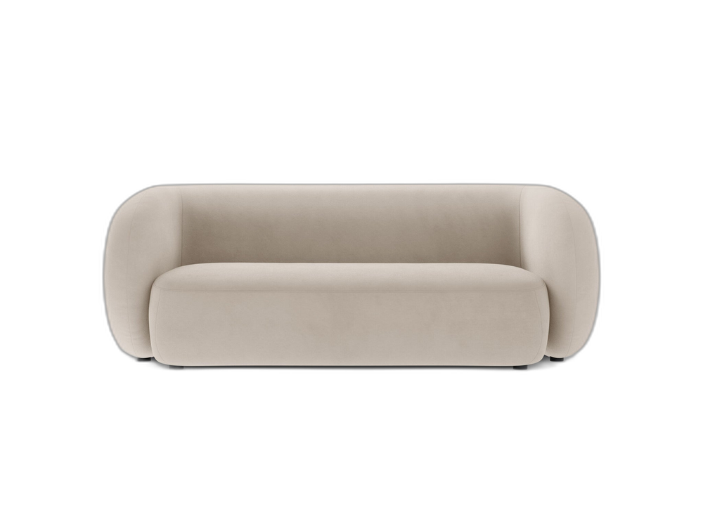Compact 2-Seater Sofa with Curved Design & Soft Comfort W183