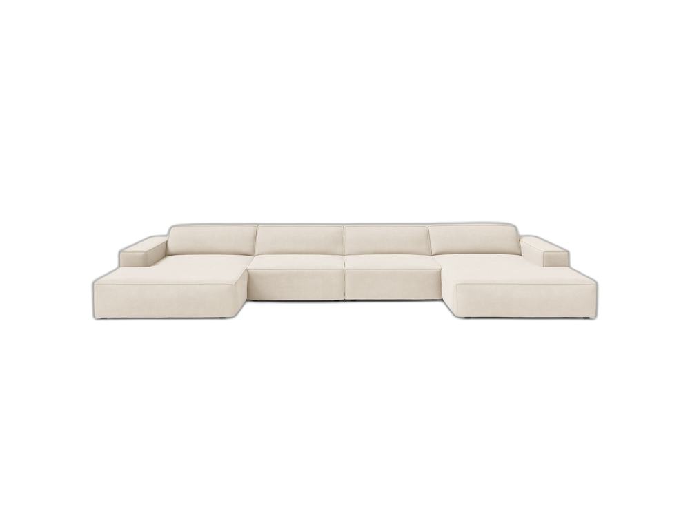 Panoramic Modular Sofa with Spacious Seating & Modern Comfort W364