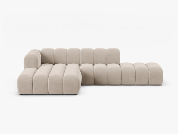 Modern Corner Sofa with Curved Design & Spacious Seating W299