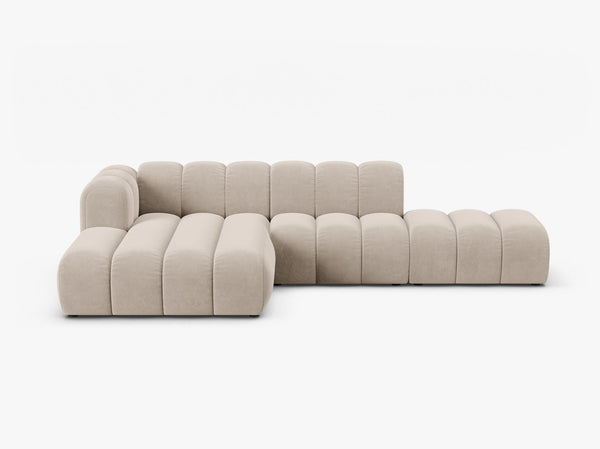 Modern Corner Sofa with Curved Design & Spacious Seating W299