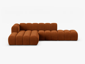 Modern Corner Sofa with Curved Design & Spacious Seating W299