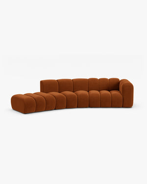 Modular Sofa with Curved Design & Modern Comfort W335