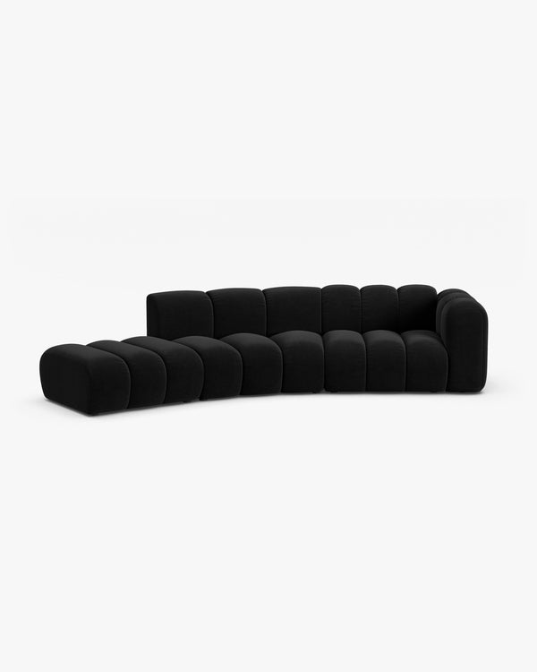 Modular Sofa with Curved Design & Modern Comfort W335