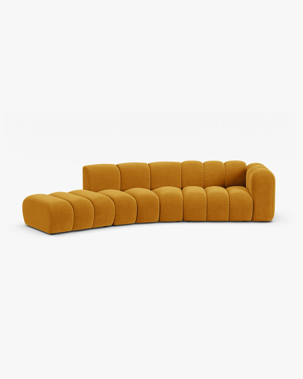 Modular Sofa with Curved Design & Modern Comfort W335