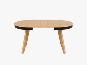Extendable Wooden Dining Table – Modern Rectangular 4–8 Seater