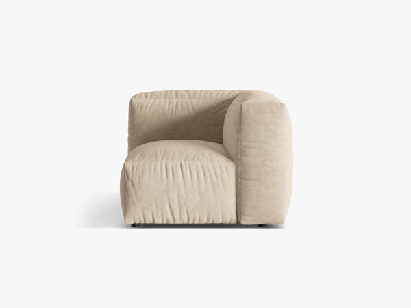 Modular Corner Sofa Unit – Soft Cloud Style Upholstered Corner Module W106