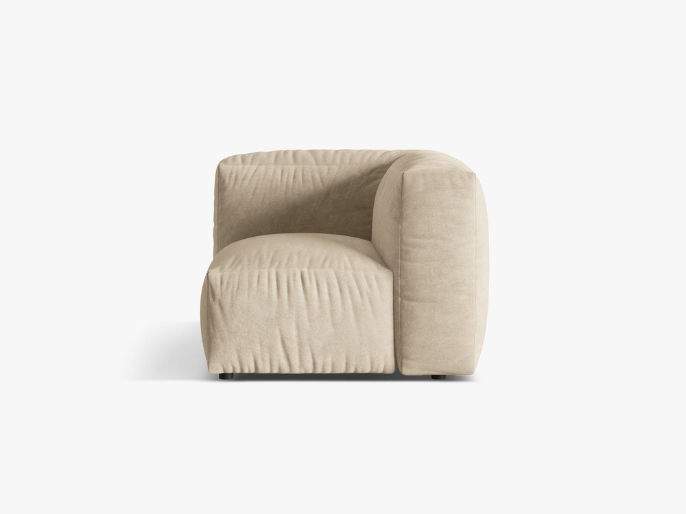 Modular Corner Sofa Unit – Soft Cloud Style Upholstered Corner Module W106