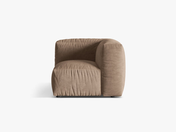 Modular Corner Sofa Unit – Soft Cloud Style Upholstered Corner Module W106