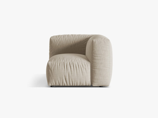 Modular Corner Sofa Unit – Soft Cloud Style Upholstered Corner Module W106