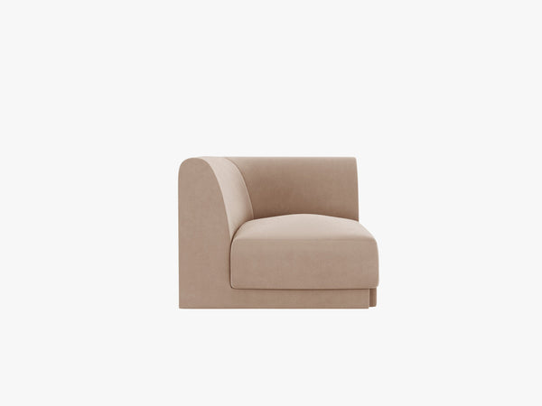 Modular Corner Sofa Unit – Upholstered Corner Seat Module W90