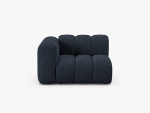 Modular Sofa Armrest Section – Curved Upholstered Lounge Module W115