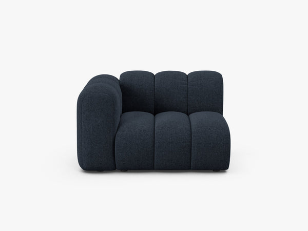 Modular Sofa Armrest Section – Curved Upholstered Lounge Module W115