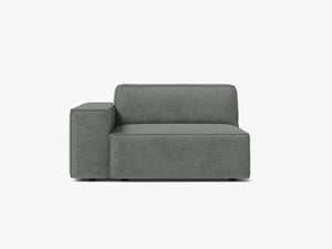 Modular Sofa Armrest Section – Upholstered Seat Extension Module W102
