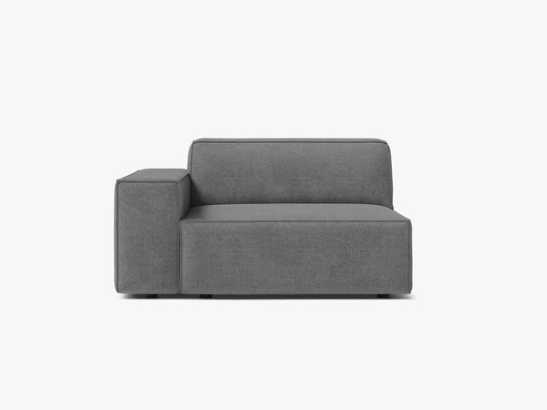 Modular Sofa Armrest Section – Upholstered Seat Extension Module W102