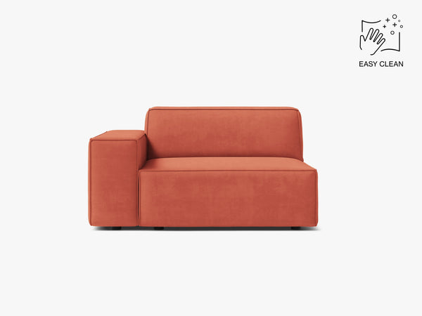 Modular Sofa Armrest Section – Upholstered Seat Extension Module W102