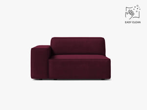 Modular Sofa Armrest Section – Upholstered Seat Extension Module W102