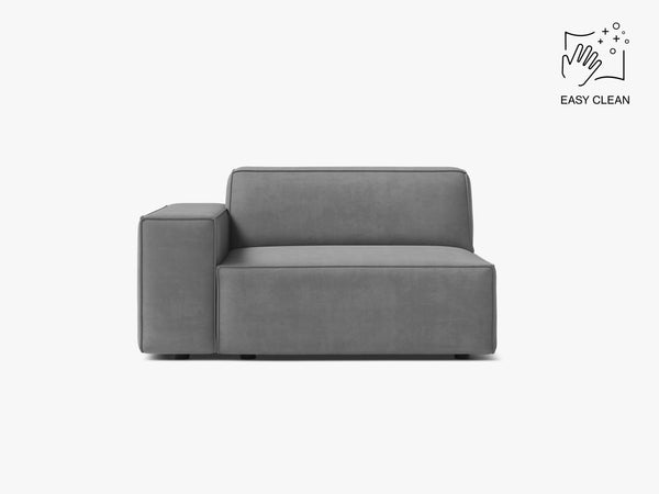 Modular Sofa Armrest Section – Upholstered Seat Extension Module W102