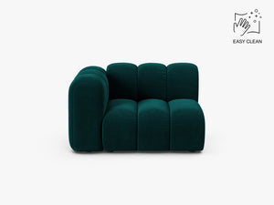 Modular Sofa Armrest Section – Curved Upholstered Lounge Module W115