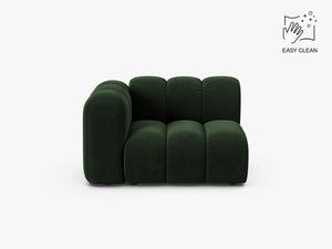 Modular Sofa Armrest Section – Curved Upholstered Lounge Module W115