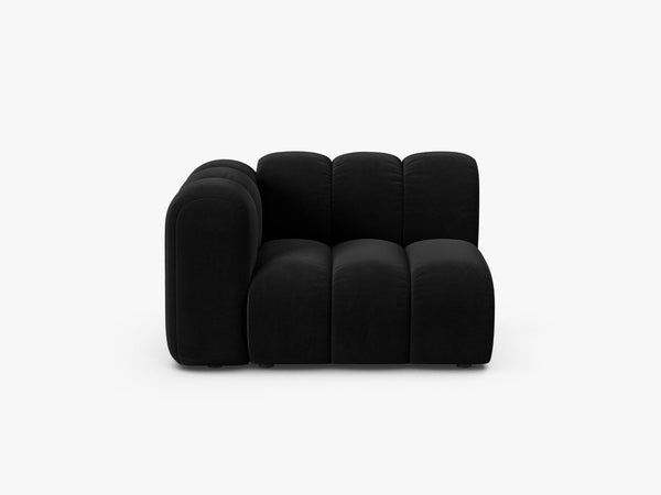 Modular Sofa Armrest Section – Curved Upholstered Lounge Module W115