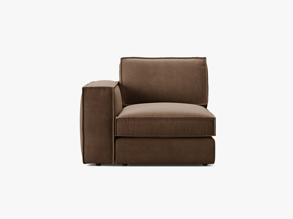 Modular Sofa End Section – Upholstered Armrest Seat Module W103