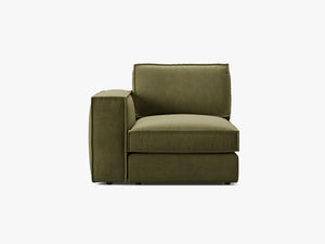 Modular Sofa End Section – Upholstered Armrest Seat Module W103
