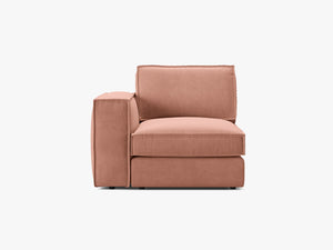 Modular Sofa End Section – Upholstered Armrest Seat Module W103