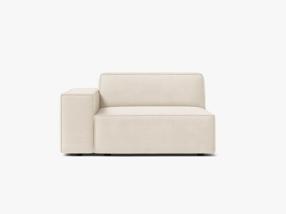 Modular Sofa Armrest Section – Upholstered Seat Extension Module W102