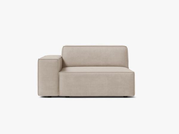 Modular Sofa Armrest Section – Upholstered Seat Extension Module W102