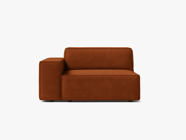 Modular Sofa Armrest Section – Upholstered Seat Extension Module W102