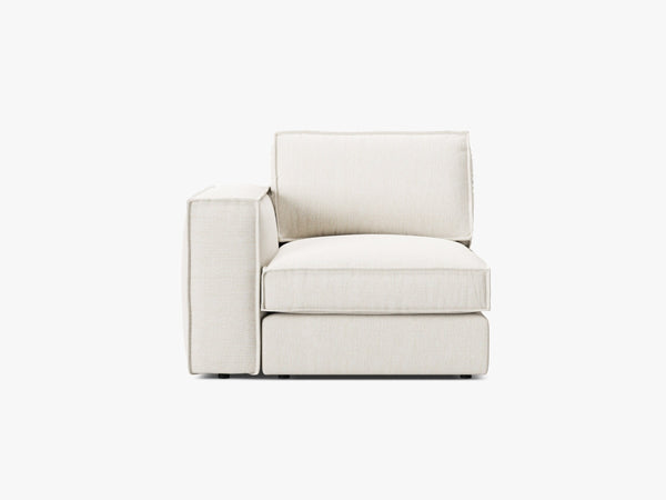 Modular Sofa End Section – Upholstered Armrest Seat Module W103