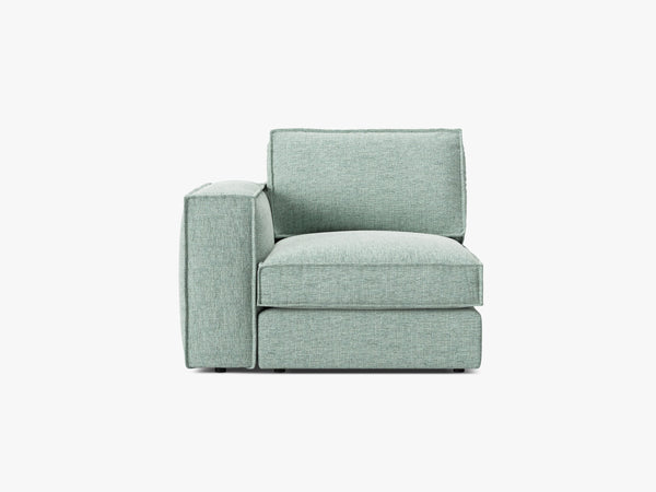 Modular Sofa End Section – Upholstered Armrest Seat Module W103