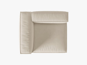 Modular Sofa Armrest Section – Ultra Soft Feather Fill Lounge Module W125