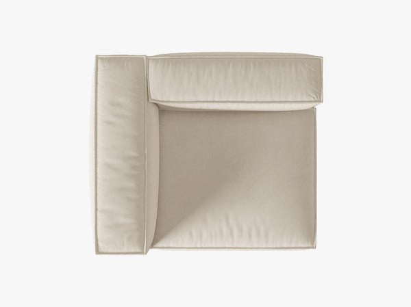 Modular Sofa Armrest Section – Ultra Soft Feather Fill Lounge Module W125
