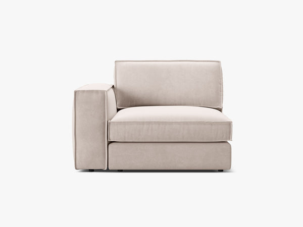 Modular Sofa Armrest Section – Upholstered Single End Module W118