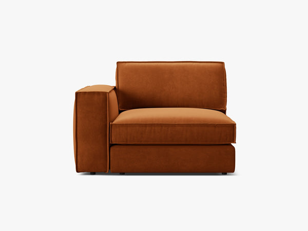 Modular Sofa Armrest Section – Upholstered Single End Module W118