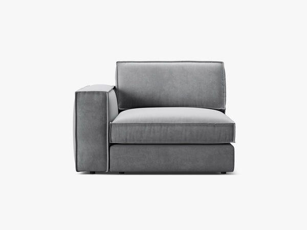 Modular Sofa Armrest Section – Upholstered Single End Module W118