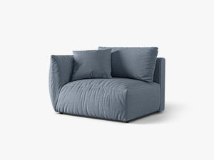 Modular Sofa Armrest Section – Upholstered End Lounge Module W130