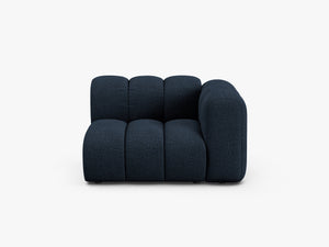 Modular Sofa Armrest Section – Curved Upholstered Lounge Module W115